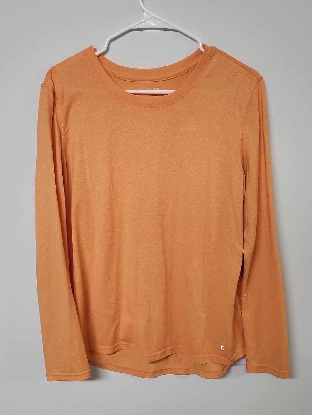 Danskin Now Heathered Orange Crewneck Top